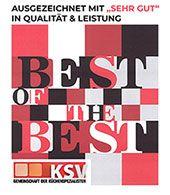 Auszeichnung best of the best